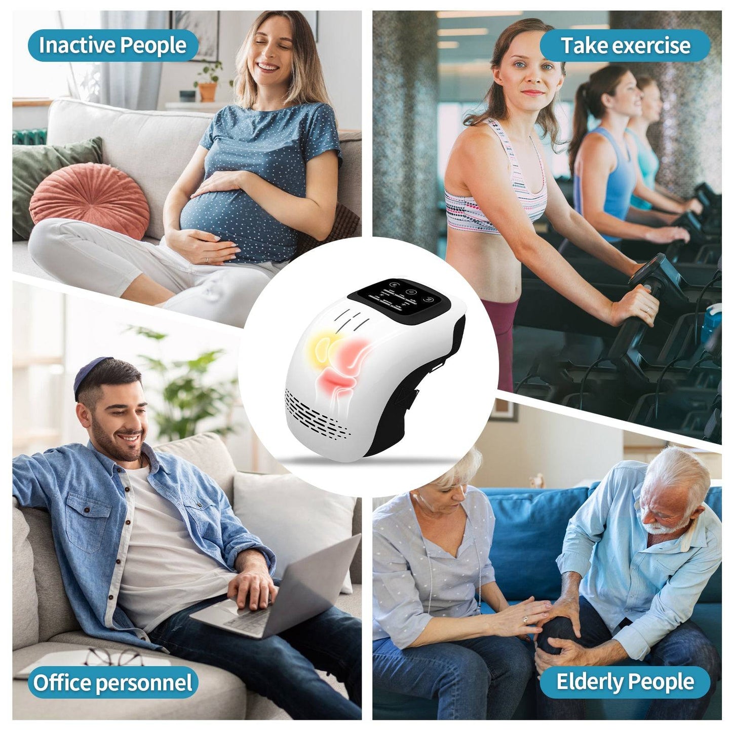 Electronic Knee Massager for various user groups