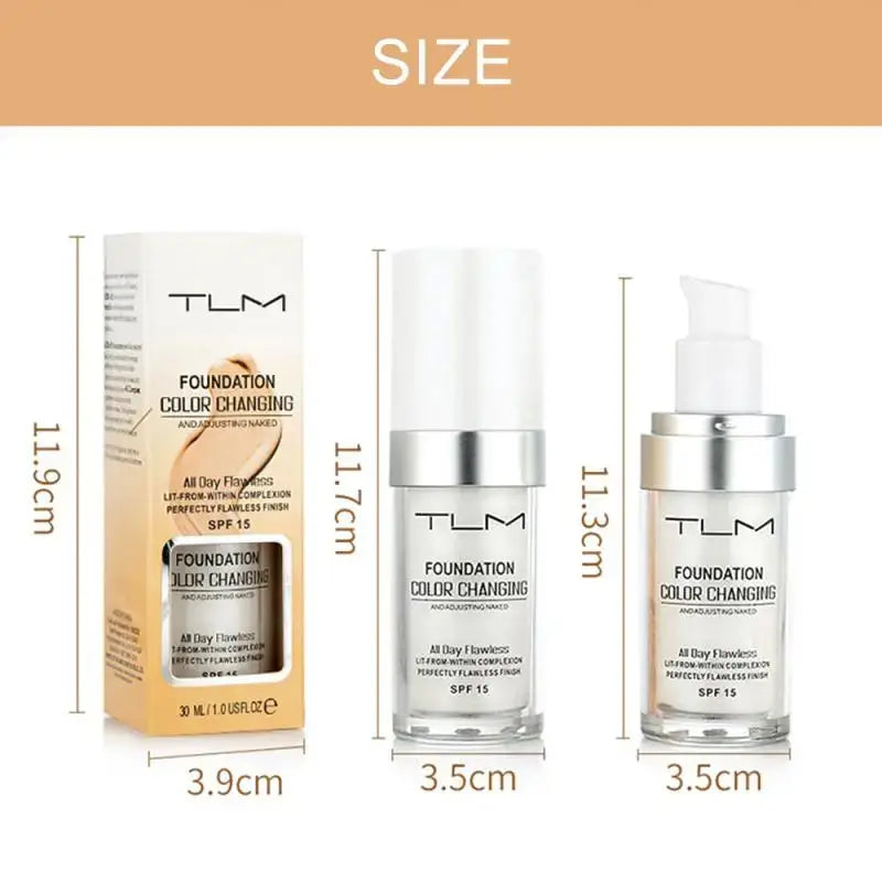 TLM Foundation Magic Color Changing Foundation