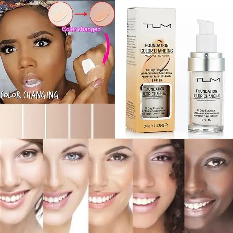 TLM Foundation Magic Color Changing Foundation