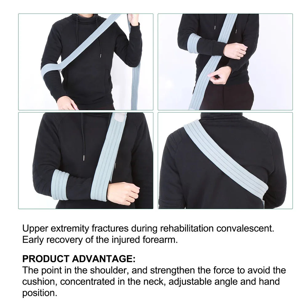 Instructions for using shoulder support arm sling