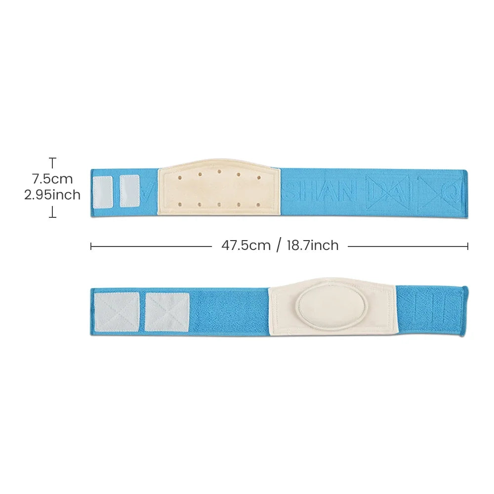 Dimensions of baby hernia belt in inches and cm