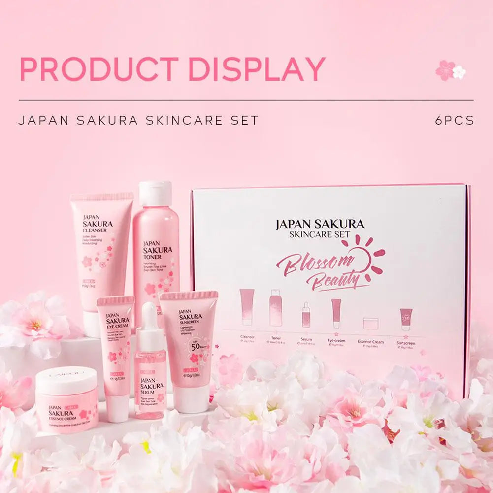 6pcs Sakura Skin Care Sets