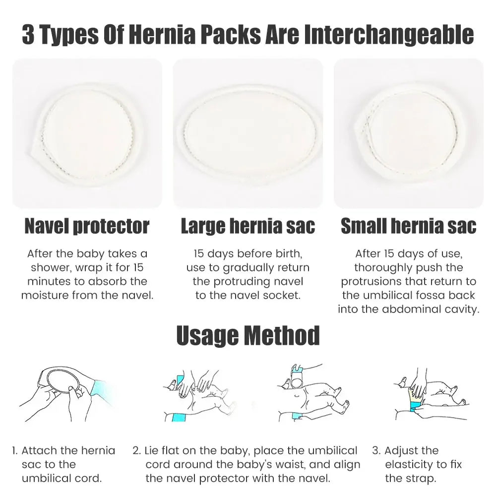 Three types of hernia packs and usage method