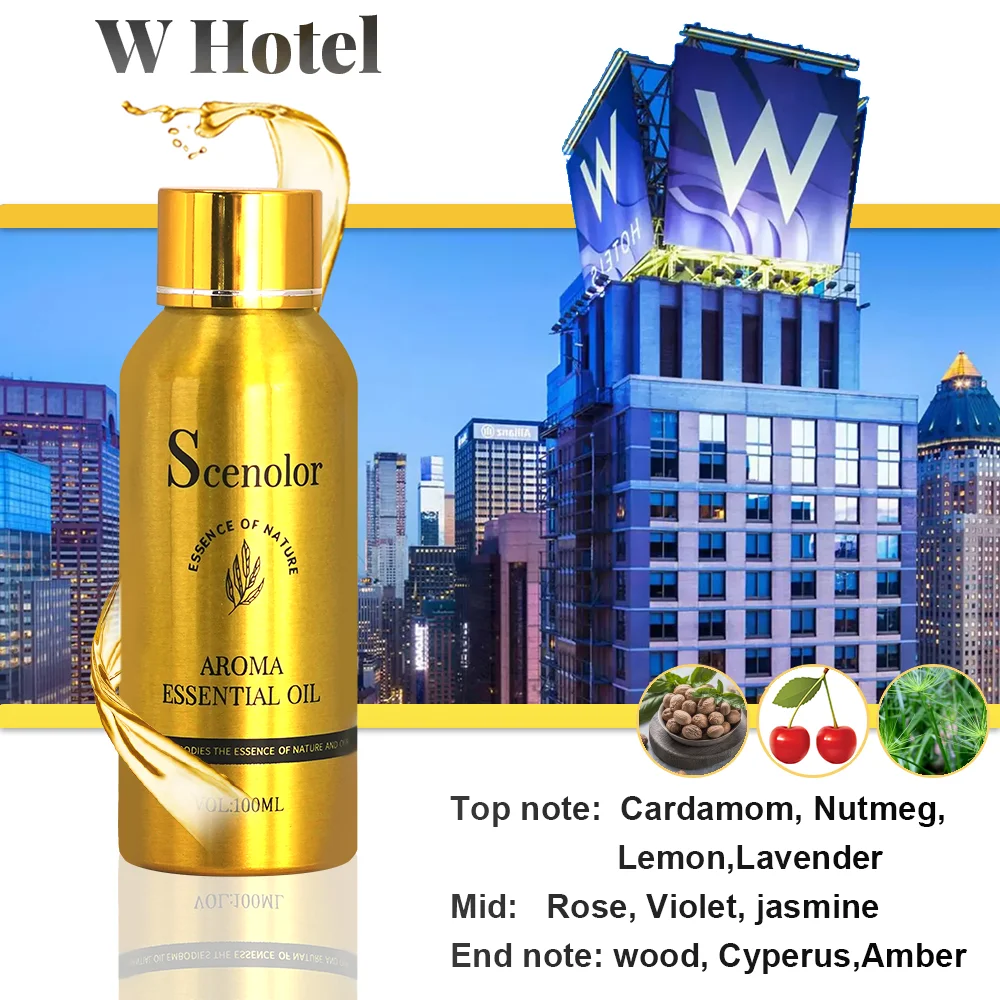 Hotel Essential Oil 100ml Pure Plant Extrat Room Fragrance Home Air Freshener Electric Aromatic Oasis Essential Oil For Diffuser