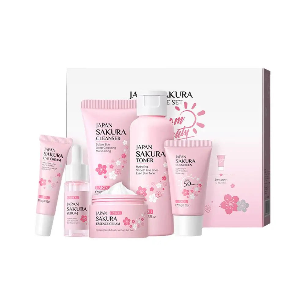 6pcs Sakura Skin Care Sets