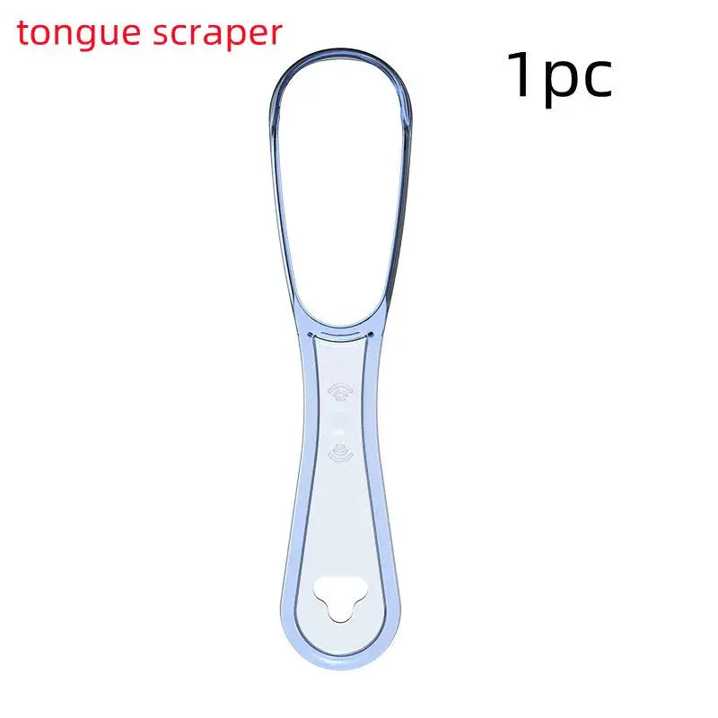 Single tongue scraper for oral hygiene