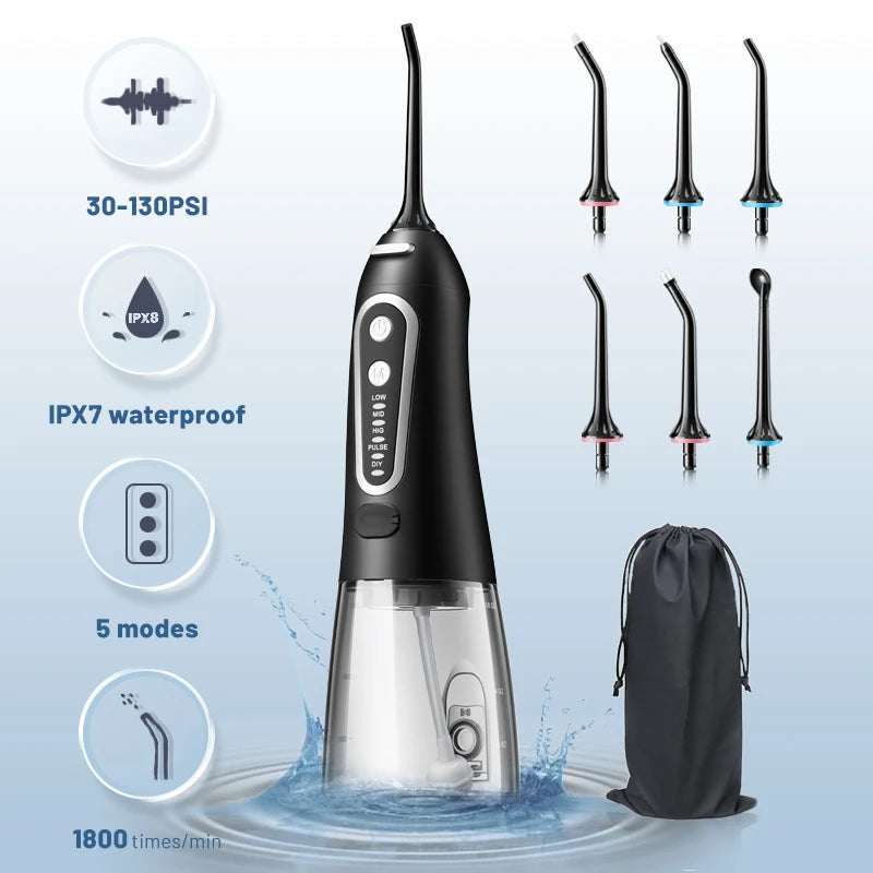 Portable Dental USB Rechargeable Water Flosser