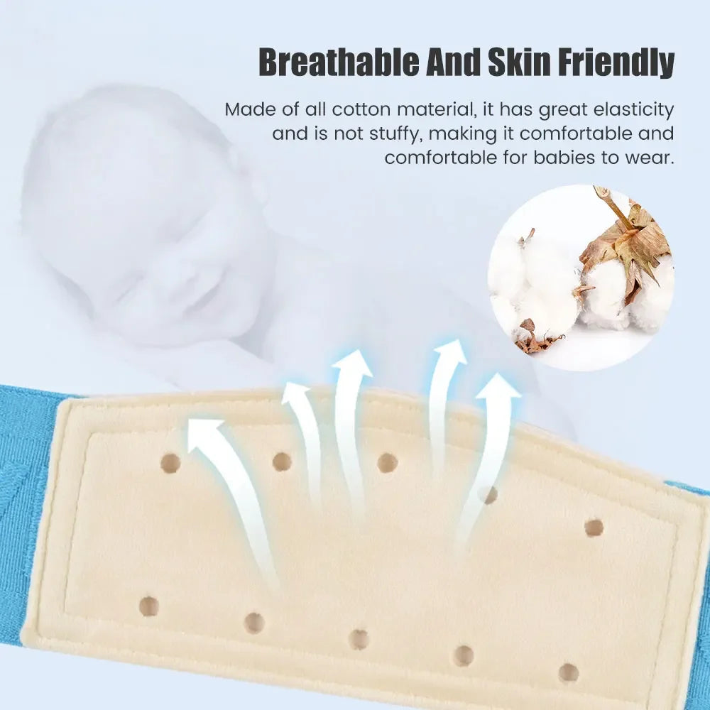 Breathable baby hernia belt with cotton material