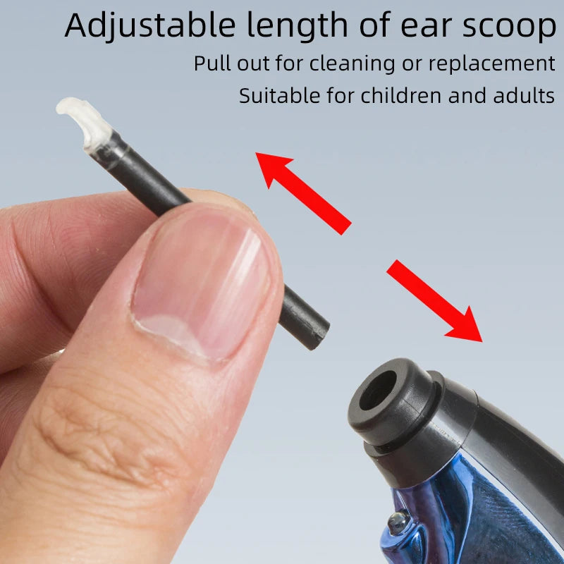 Adjustable ear scoop of CleanPro Massager