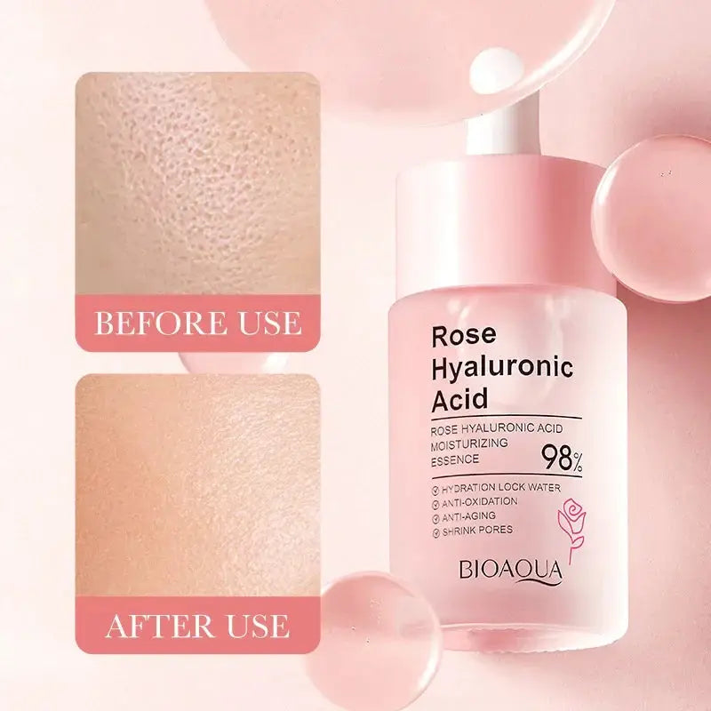 Rose Nourishing Essence Hyaluronic Acid Moisturizing Face Serum