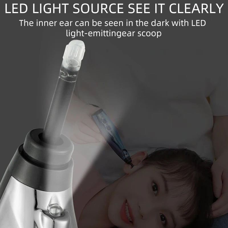 LED light source on CleanPro Ear Massager